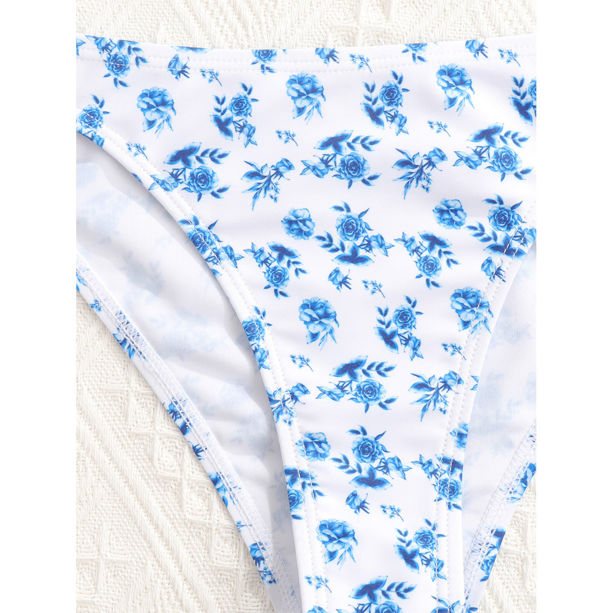Split Printed Swimwear For Women With Sexy Chest Pads