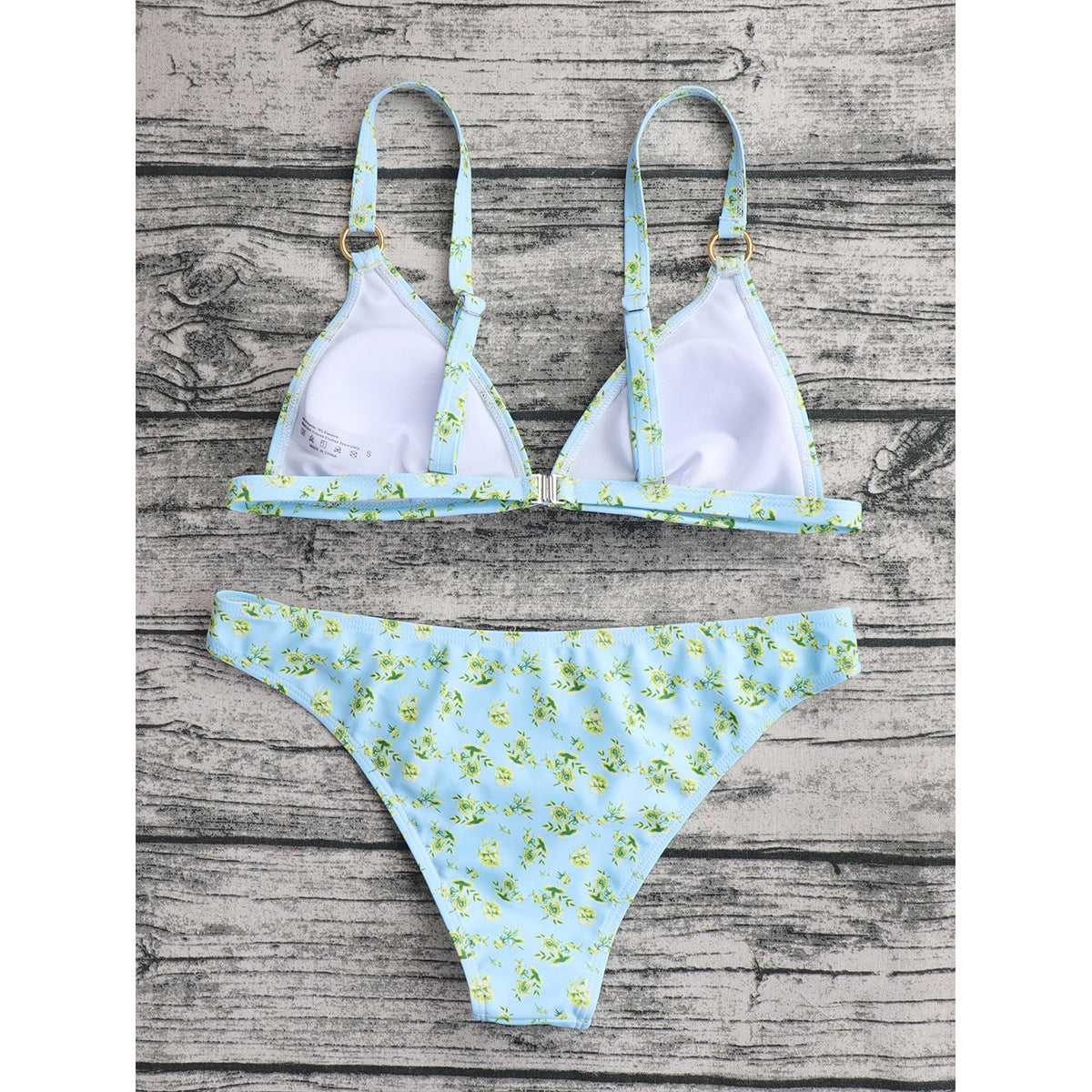 Split Printed Swimwear For Women With Sexy Chest Pads