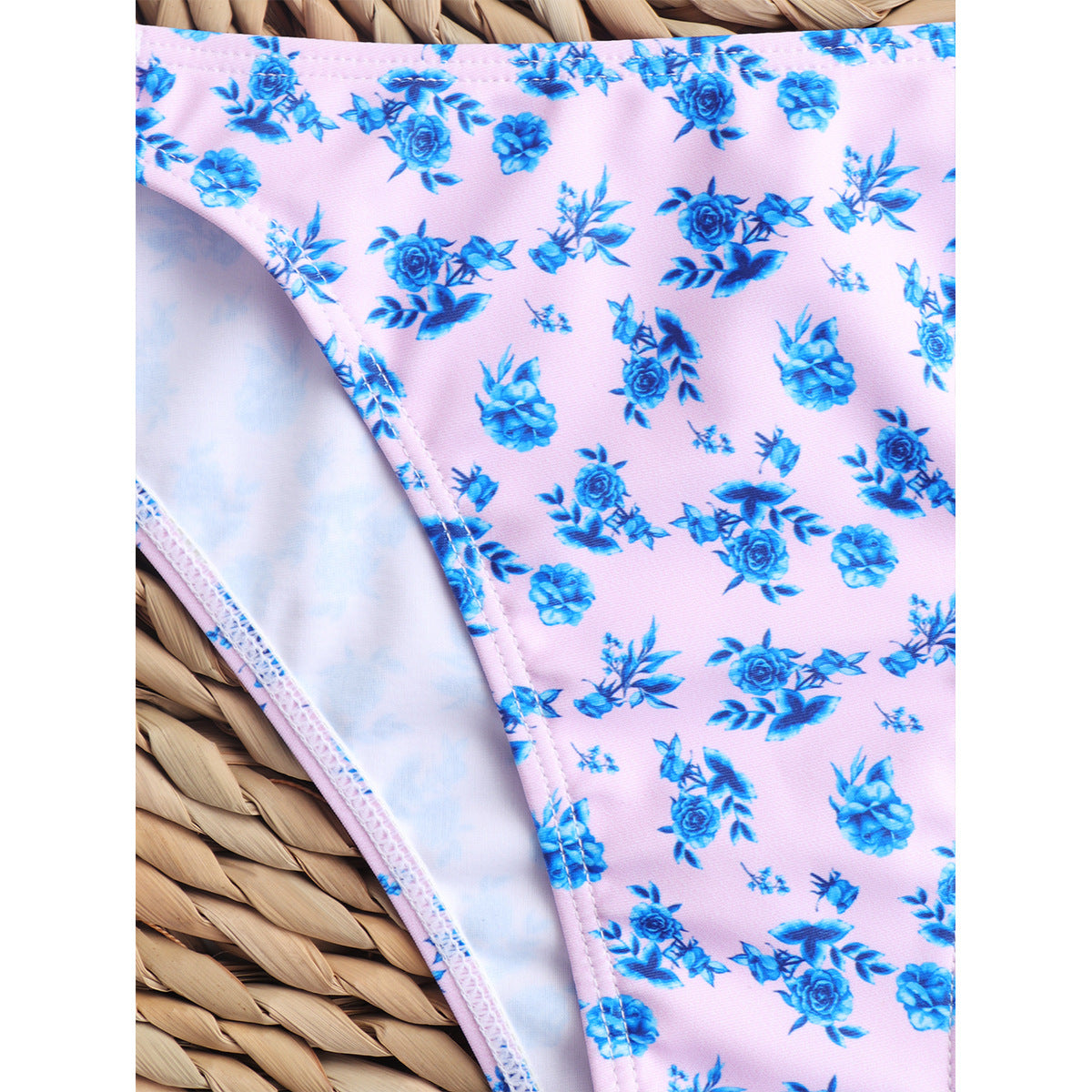Split Printed Swimwear For Women With Sexy Chest Pads